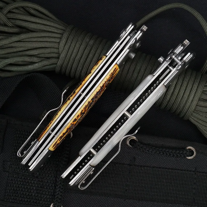Men'S Grooming Oil - Folding Spring Hair Comb with Stainless
