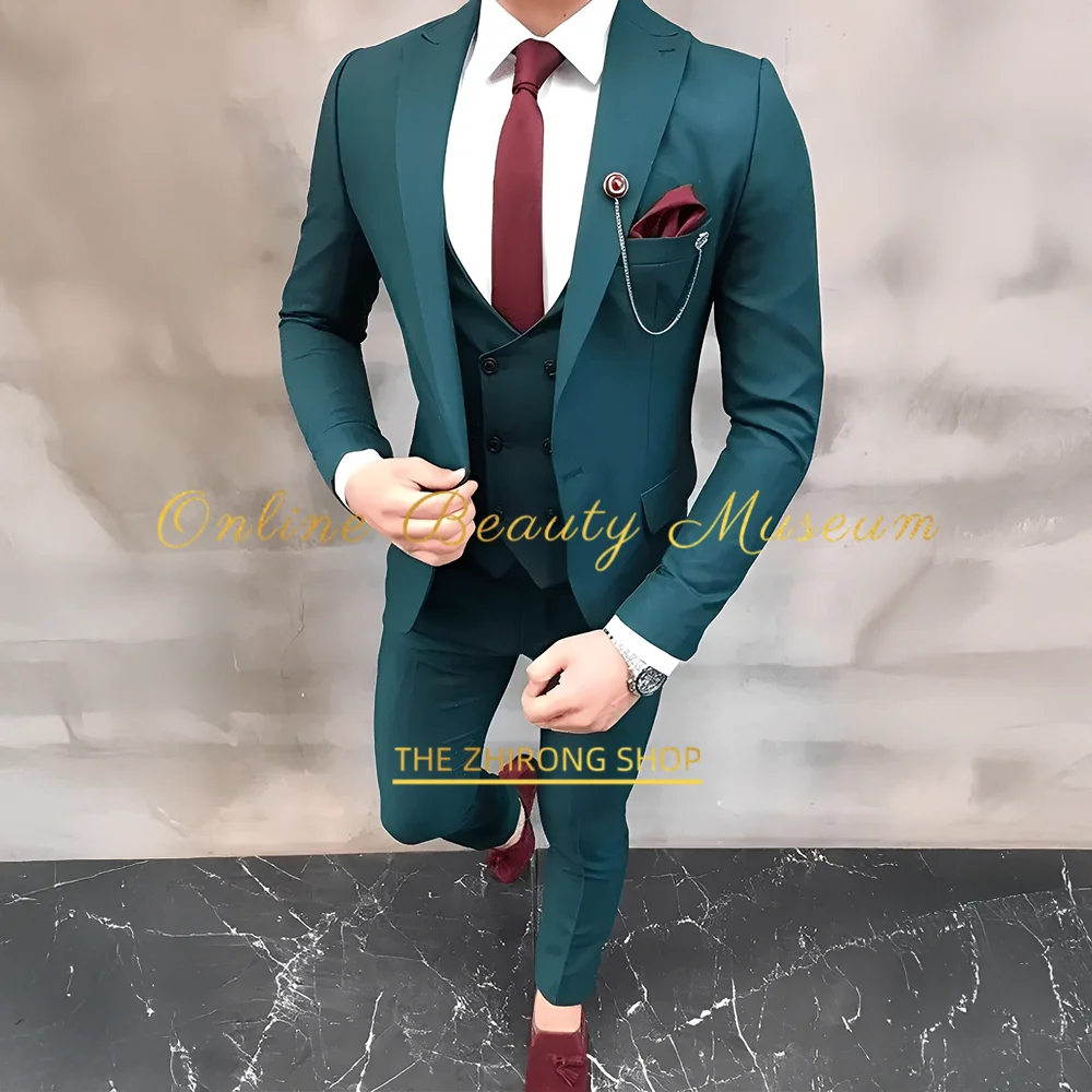 Men'S Grooming Oil - Elegant Men's Suit Oil Green 3pcs