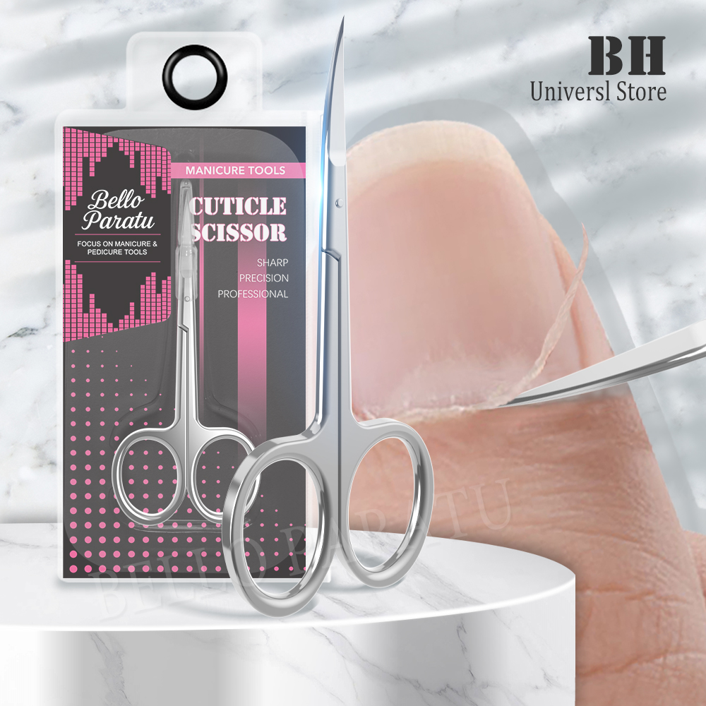 Men'S Grooming Blade - 1Pcs Cuticle Scissors Nipper Curved Stainless