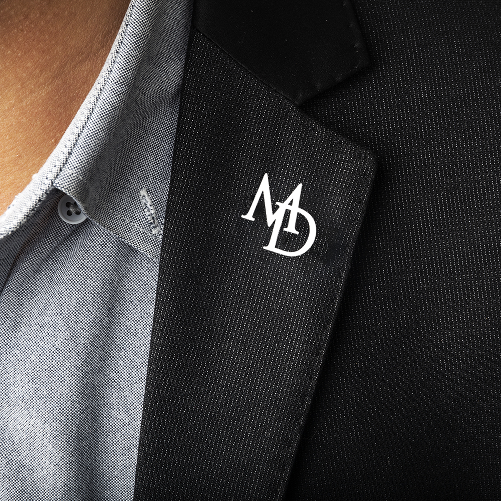 Men'S Grooming Kits - Tangula Custom Initials Brooch For Groom