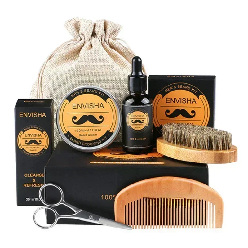 Men'S Grooming Oil - 6pcs/set Men Beard Barba Grooming Beard
