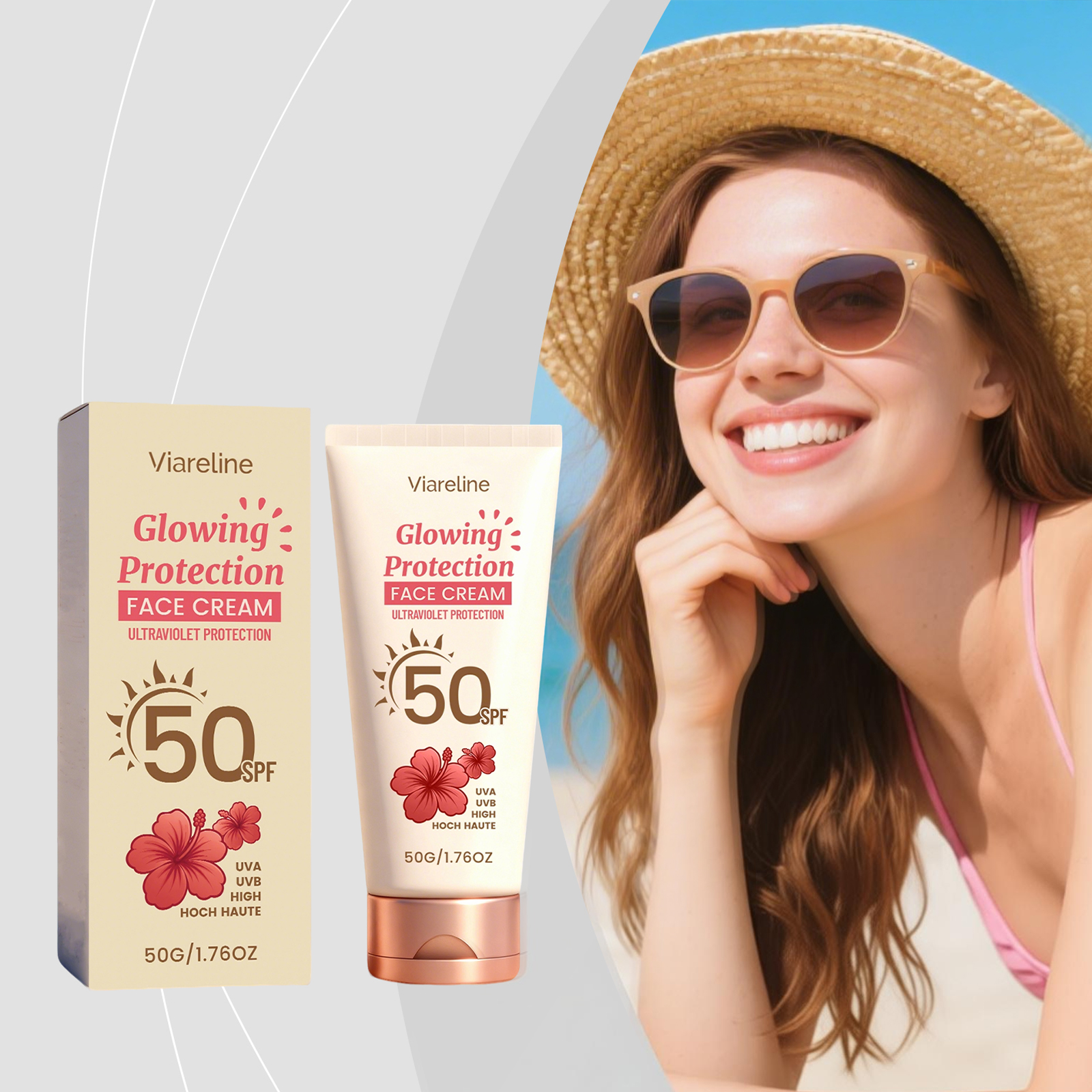 Face Moisturizer Spf - Viareline Facial Body Sunscreen Spf50+ Oil