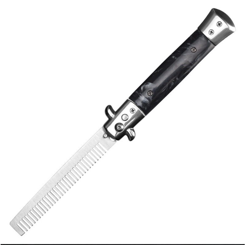 Folding Spring Hair Comb with  - Men'S Grooming Oil avaliação e preço