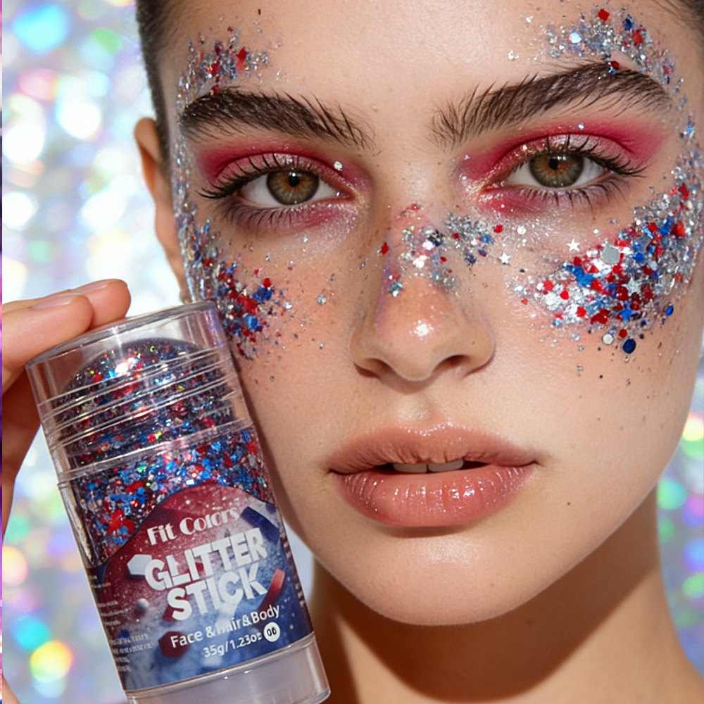 Sparkling Sequins Glitter Gel  - Hair Wax Stick avaliação e preço