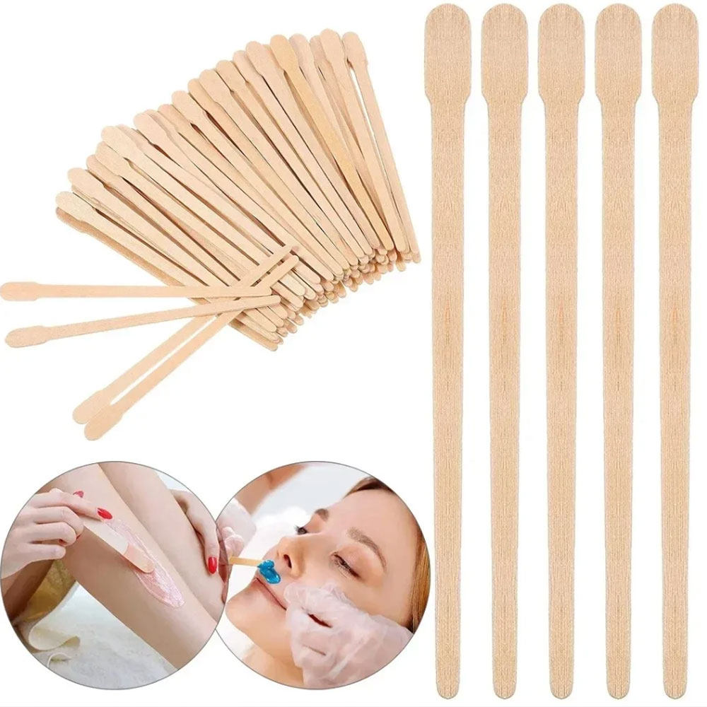 500/200/100Pcs Wooden Hair Rem - Hair Wax Stick avaliação e preço