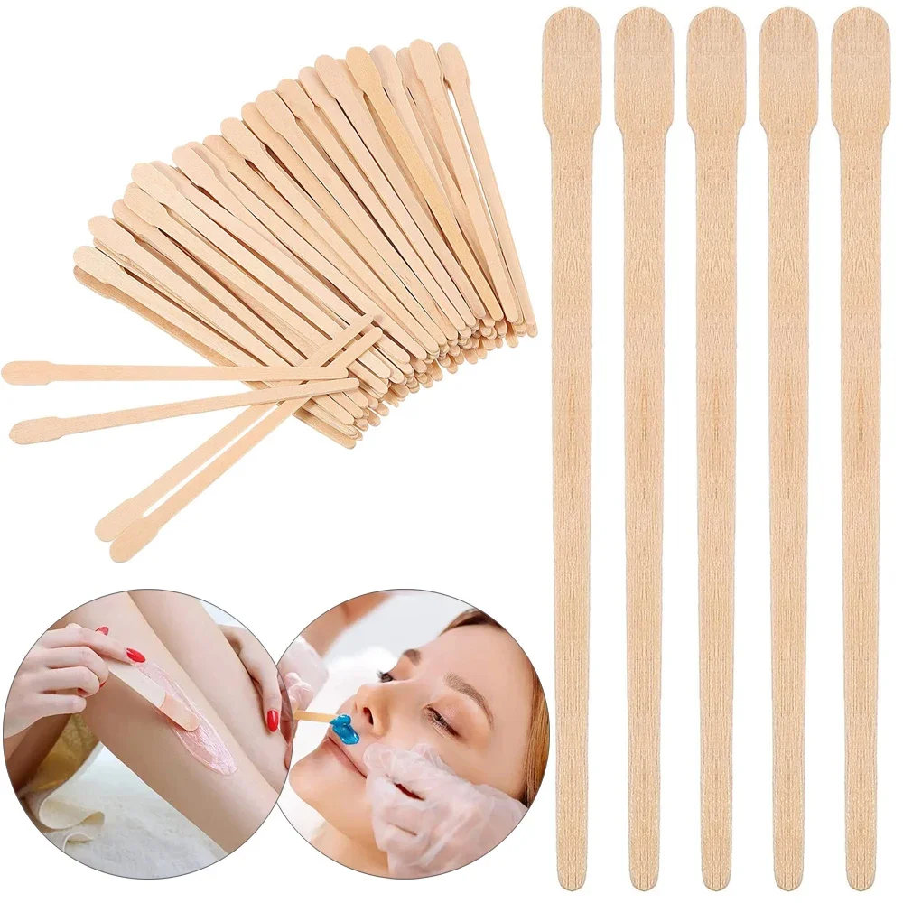100PCS Woman Wooden Hair Remov - Hair Wax Stick avaliação e preço