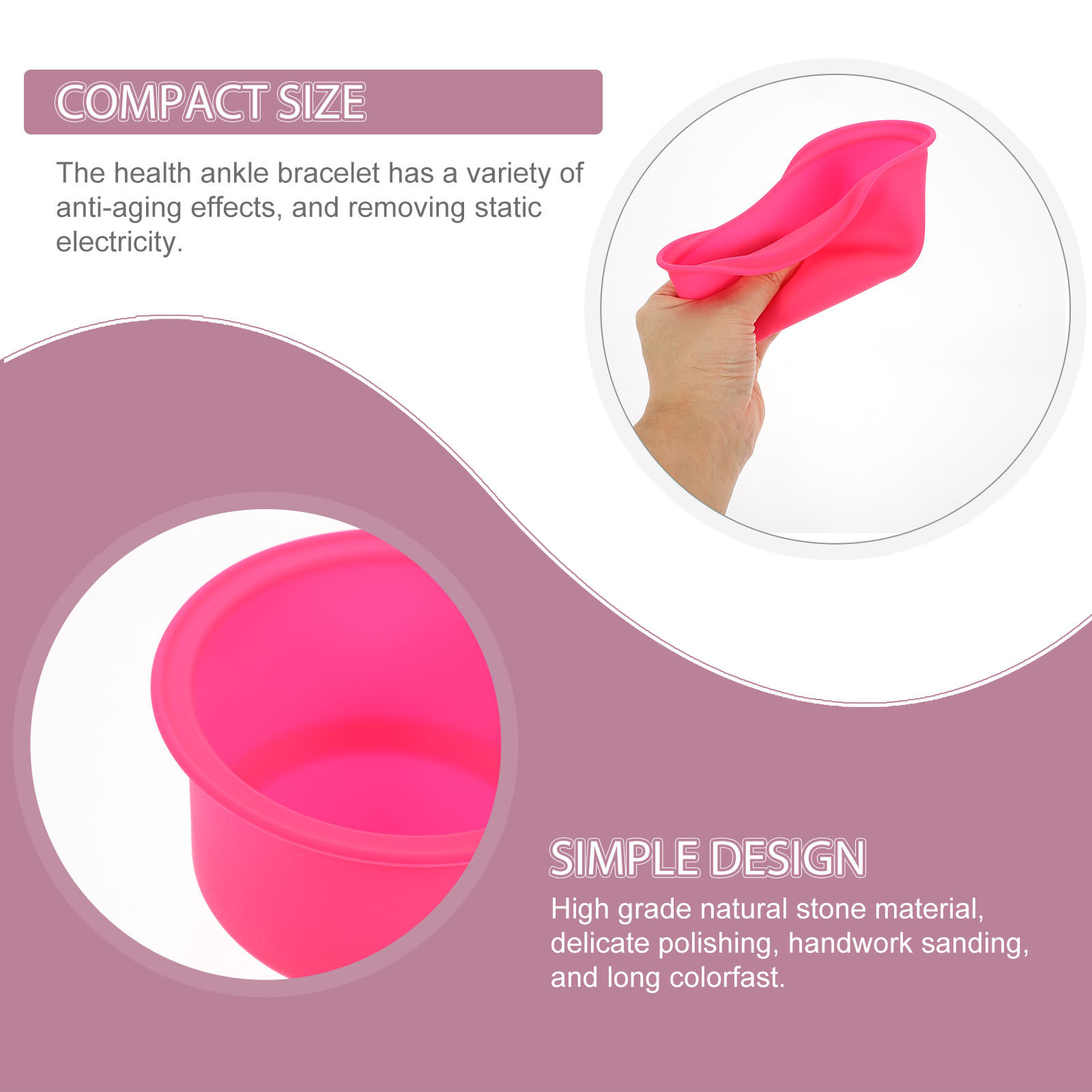Pink Silicone Wax Melting Pot  - Hair Wax Stick avaliação e preço