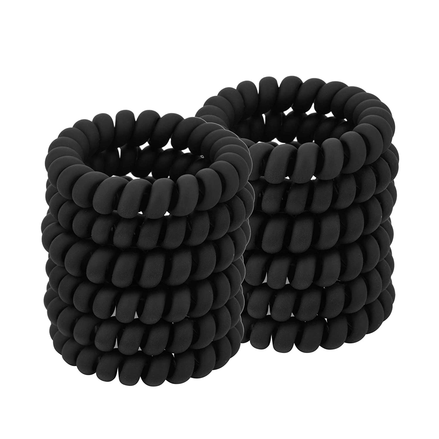 Black Spiral Hair Ties Matte E - Men'S Grooming Tape avaliação e preço