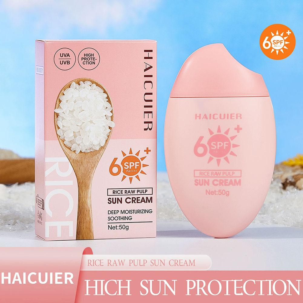 SPF50+ Sunscreen Rice Raw Pulp - Face Moisturizer Spf avaliação e preço