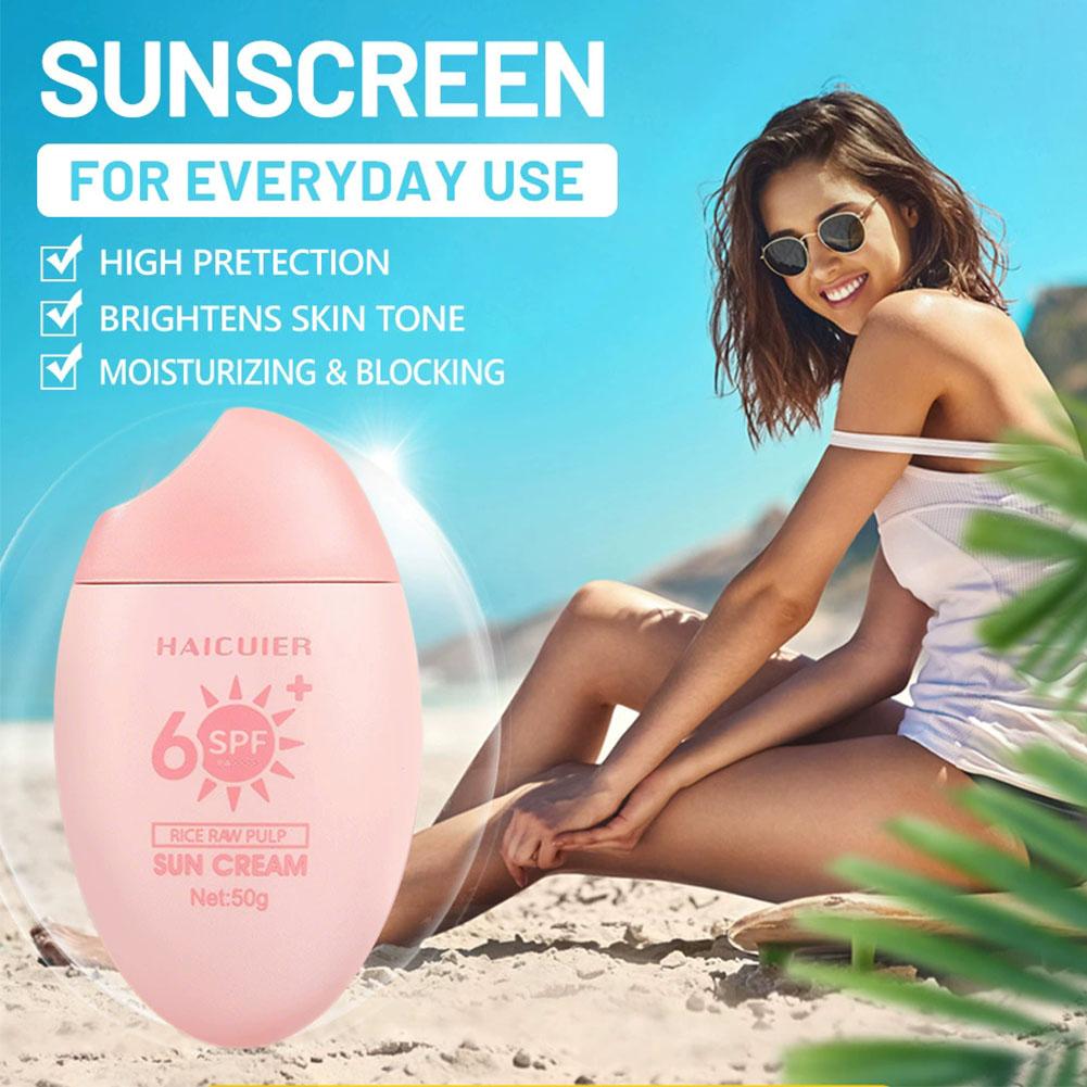 SPF50+ Sunscreen Rice Raw Pulp - Face Moisturizer Spf avaliação e preço