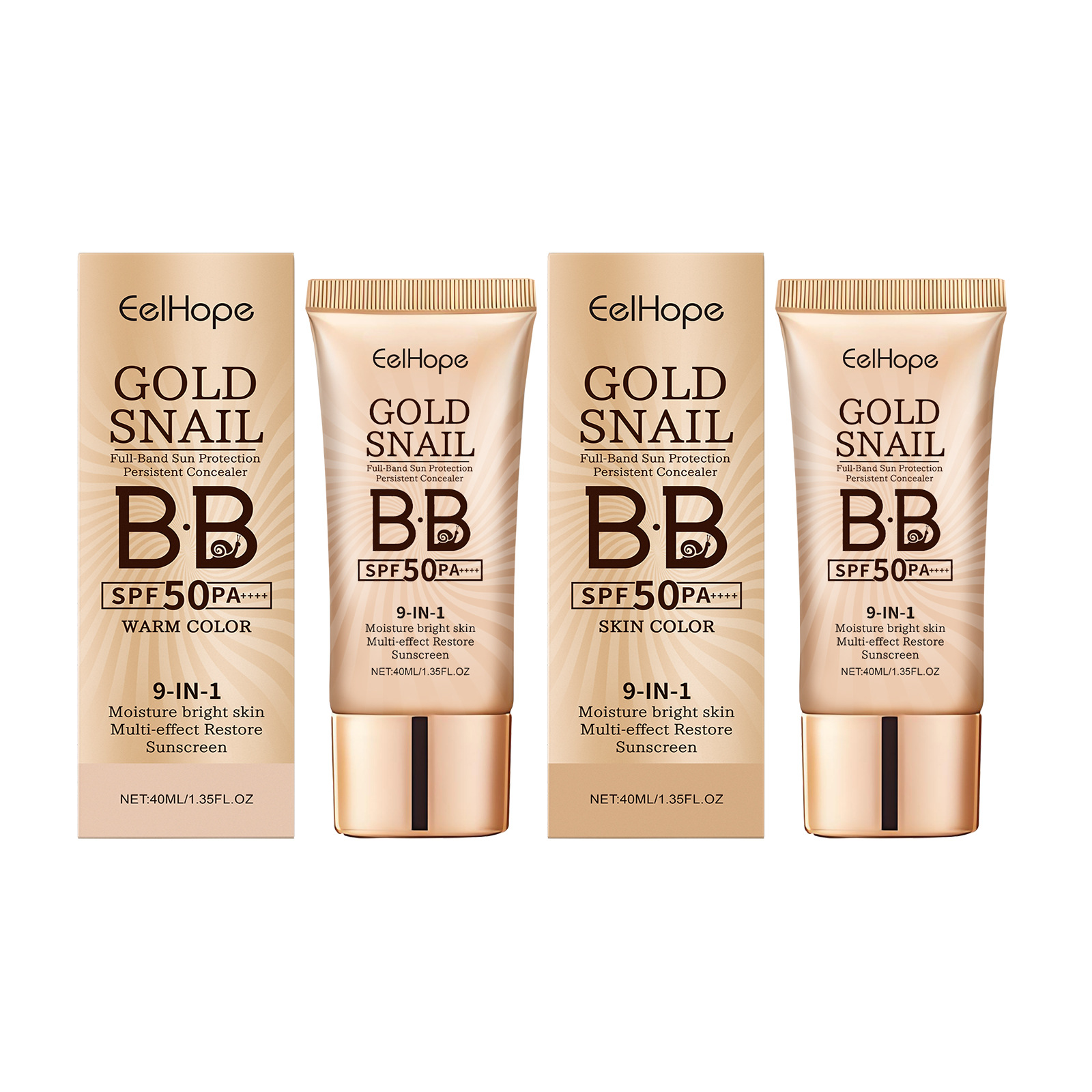 Gold Snail Sunscreen BB Cream  - Face Moisturizer Spf avaliação e preço