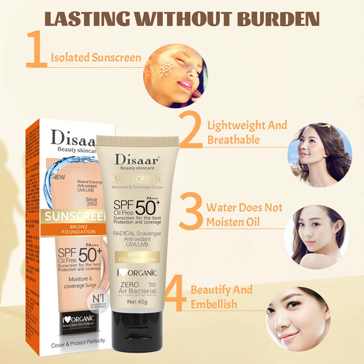 SPF 90++++Sunscreen Nourishing - Face Moisturizer Spf avaliação e preço
