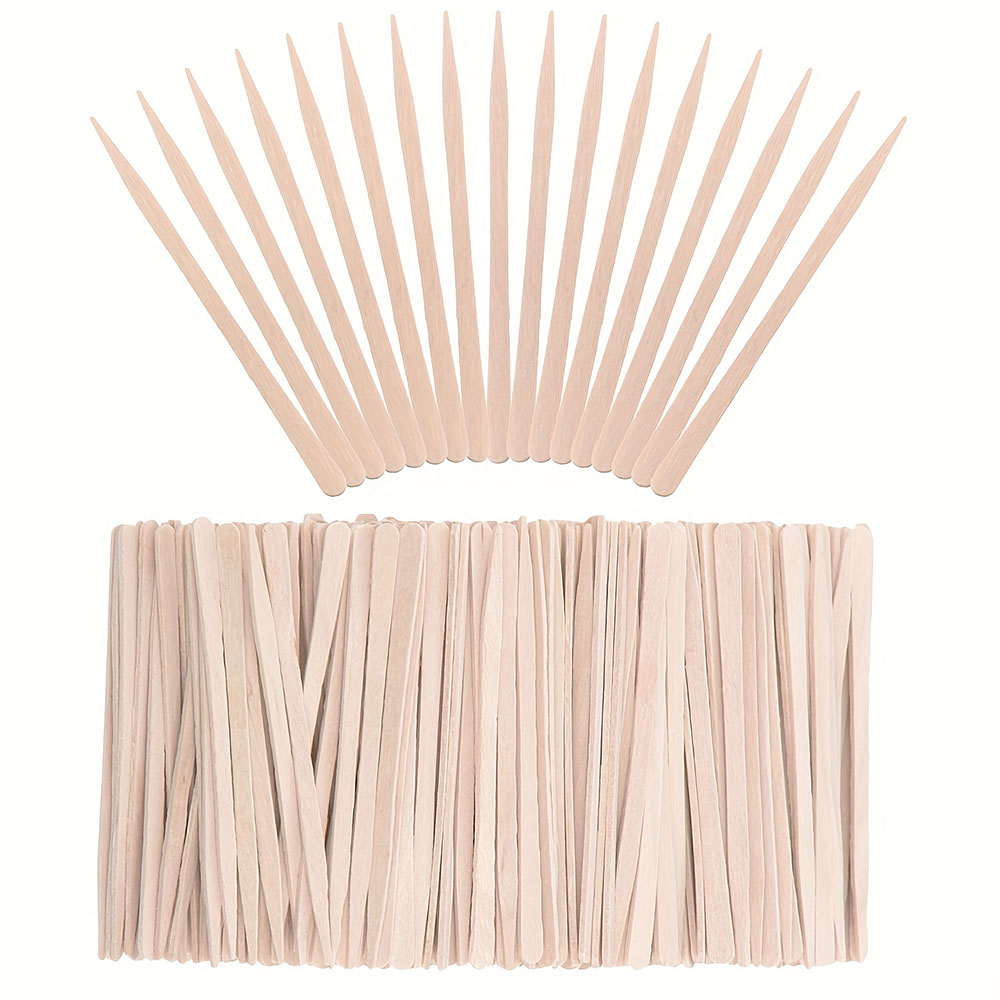 300/500pcs Wooden Wax Sticks M - Hair Wax Stick avaliação e preço