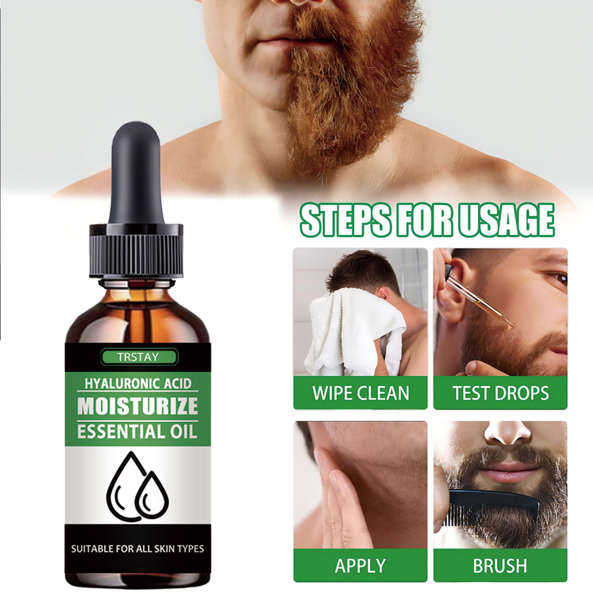 100%Natural Accelerate Facial  - Men'S Grooming Oil avaliação e preço
