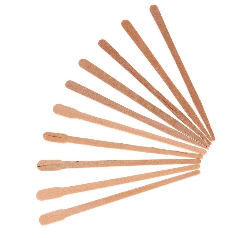 50/100Pcs Wooden Body Hair Rem - Hair Wax Stick avaliação e preço