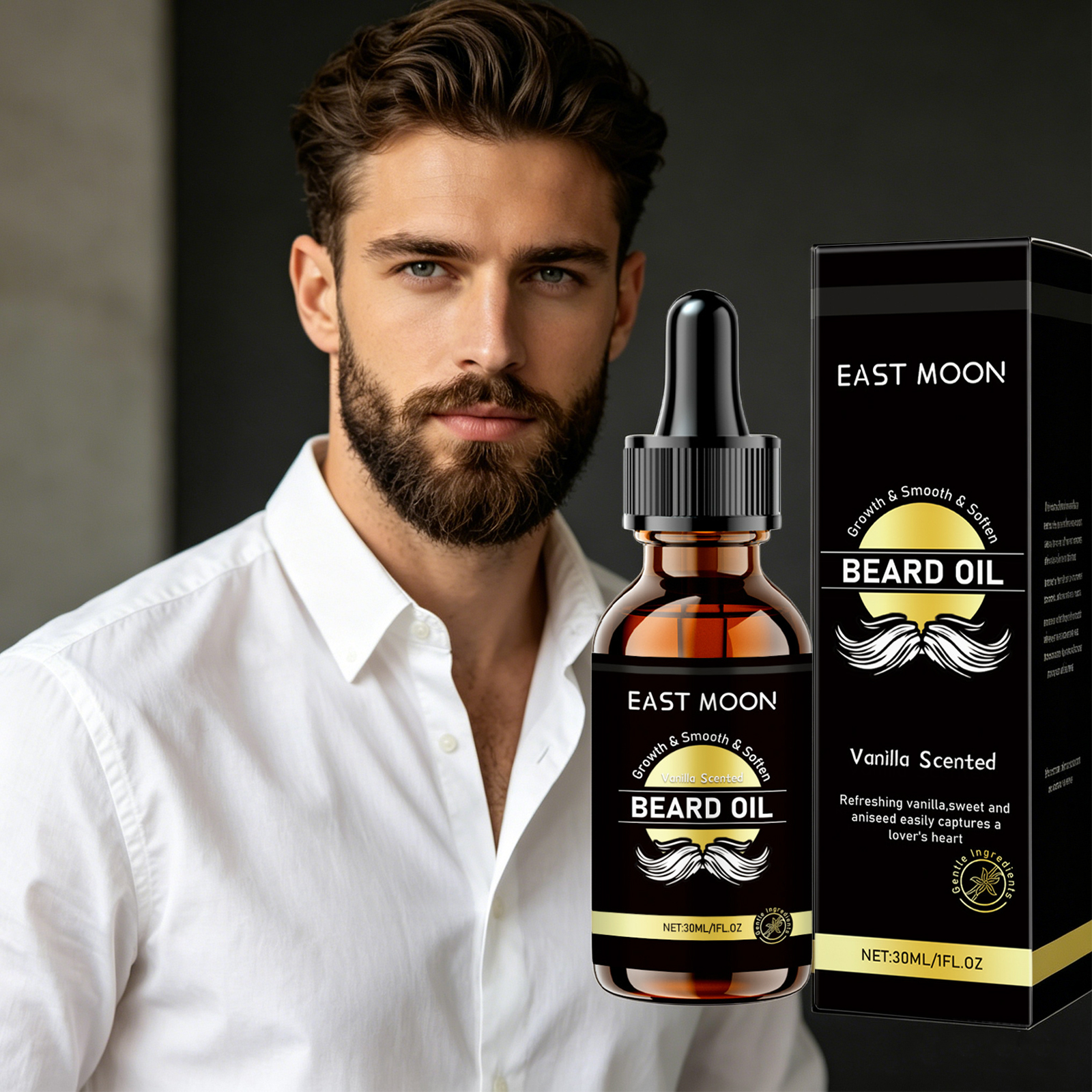East Moon Argan Oil Men Beard  - Men'S Grooming Oil avaliação e preço