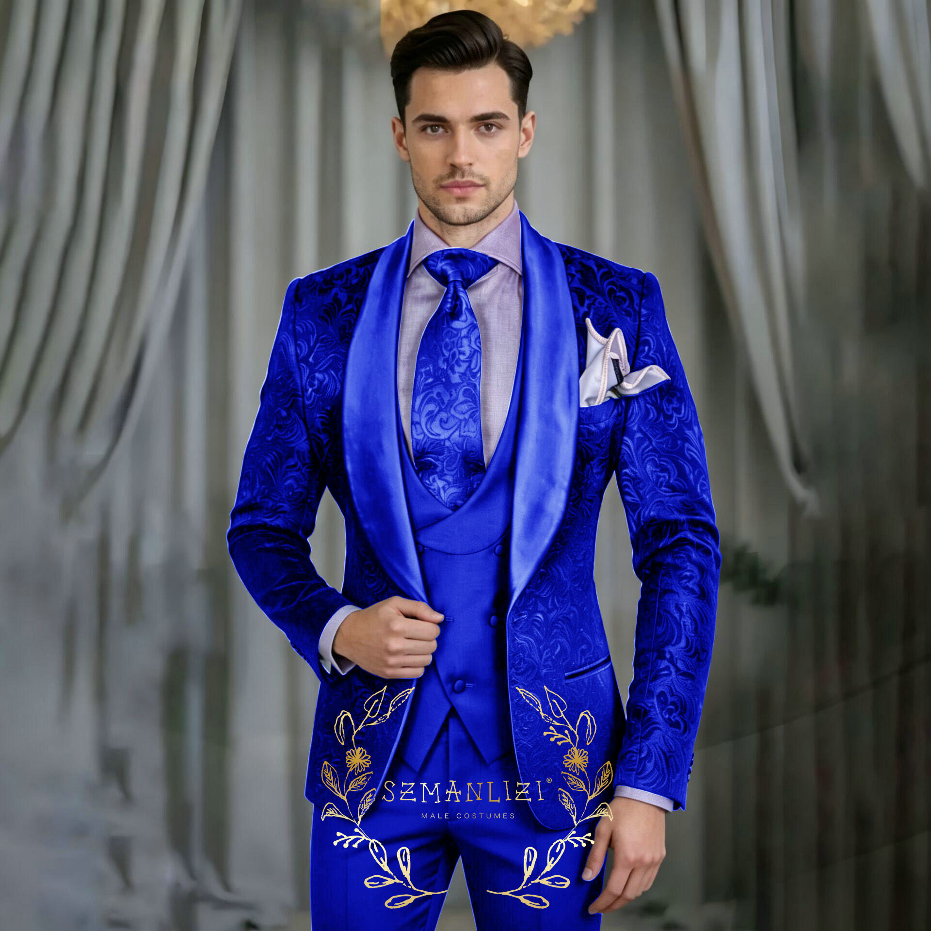 2026 Men Suit Sets Formal Banq - Men'S Grooming Oil avaliação e preço