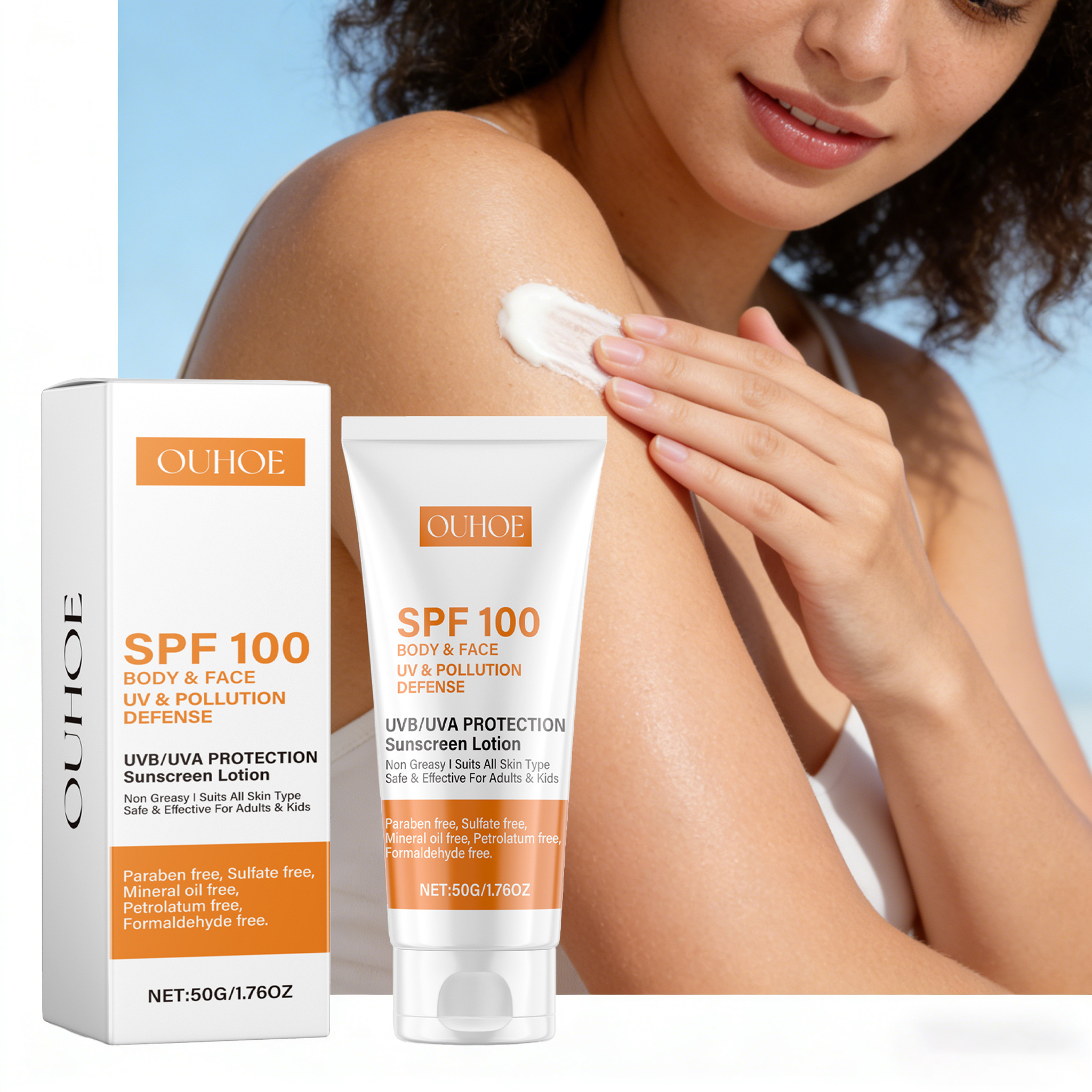 Spf 100 Body Sunblock Cream Ge - Face Moisturizer Spf avaliação e preço