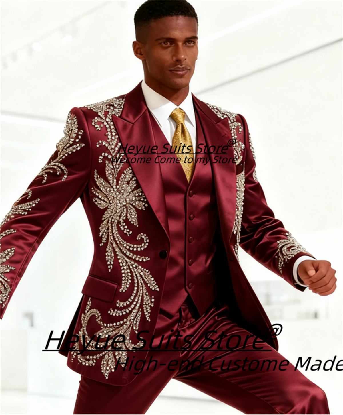High End Customized Men Suit L - Men'S Grooming Kits avaliação e preço