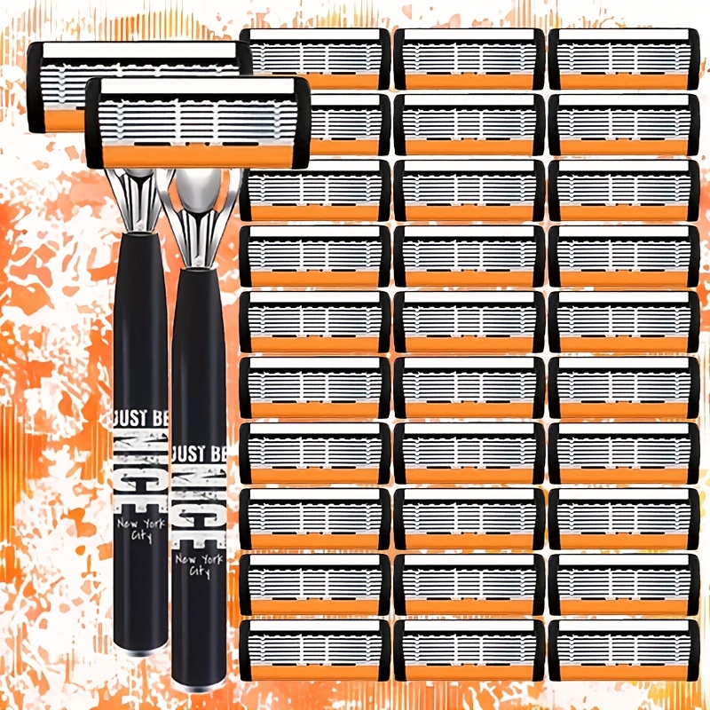 Men Stainless Steel Razor Shar - Men'S Grooming Blade avaliação e preço