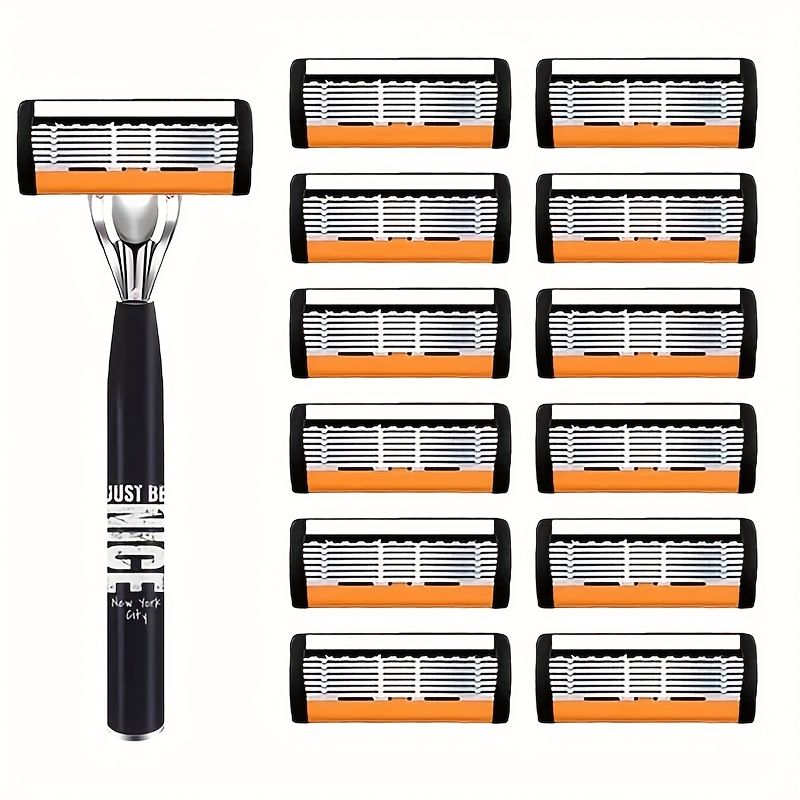 Men Stainless Steel Razor Shar - Men'S Grooming Blade avaliação e preço