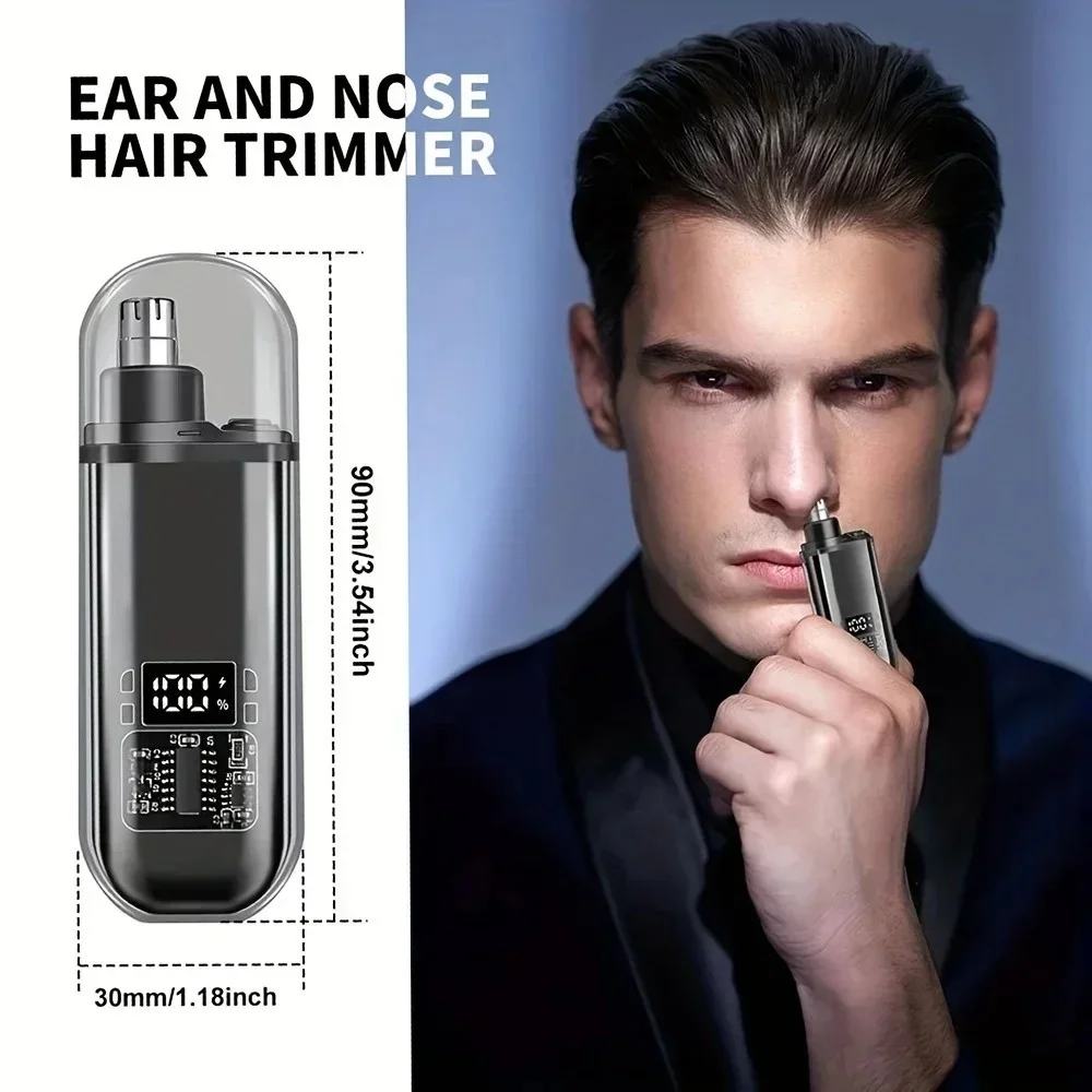 Nose Hair Trimmer Rechargeable - Men'S Grooming Tape avaliação e preço