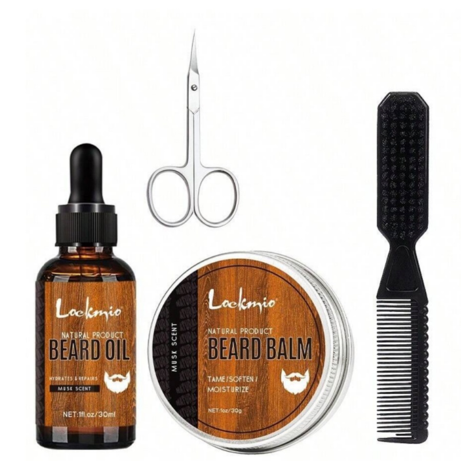 Men Beard Balm Kit Whisker Moi - Men'S Grooming Oil avaliação e preço