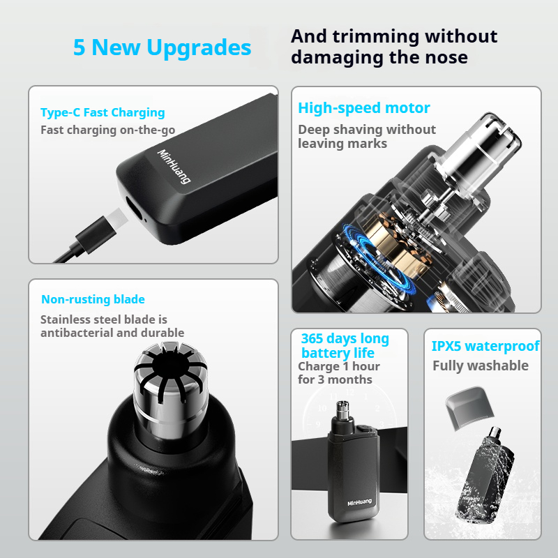Electric Nose Hair Trimmer for - Men'S Grooming Kits avaliação e preço