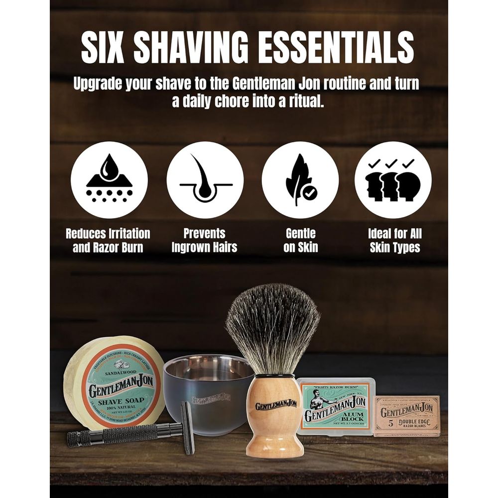 Classic Wet Shave Grooming Kit - Men'S Grooming Blade avaliação e preço