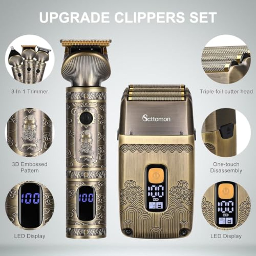 T-Blade Hair Trimmers and Elec - Men'S Grooming Blade avaliação e preço