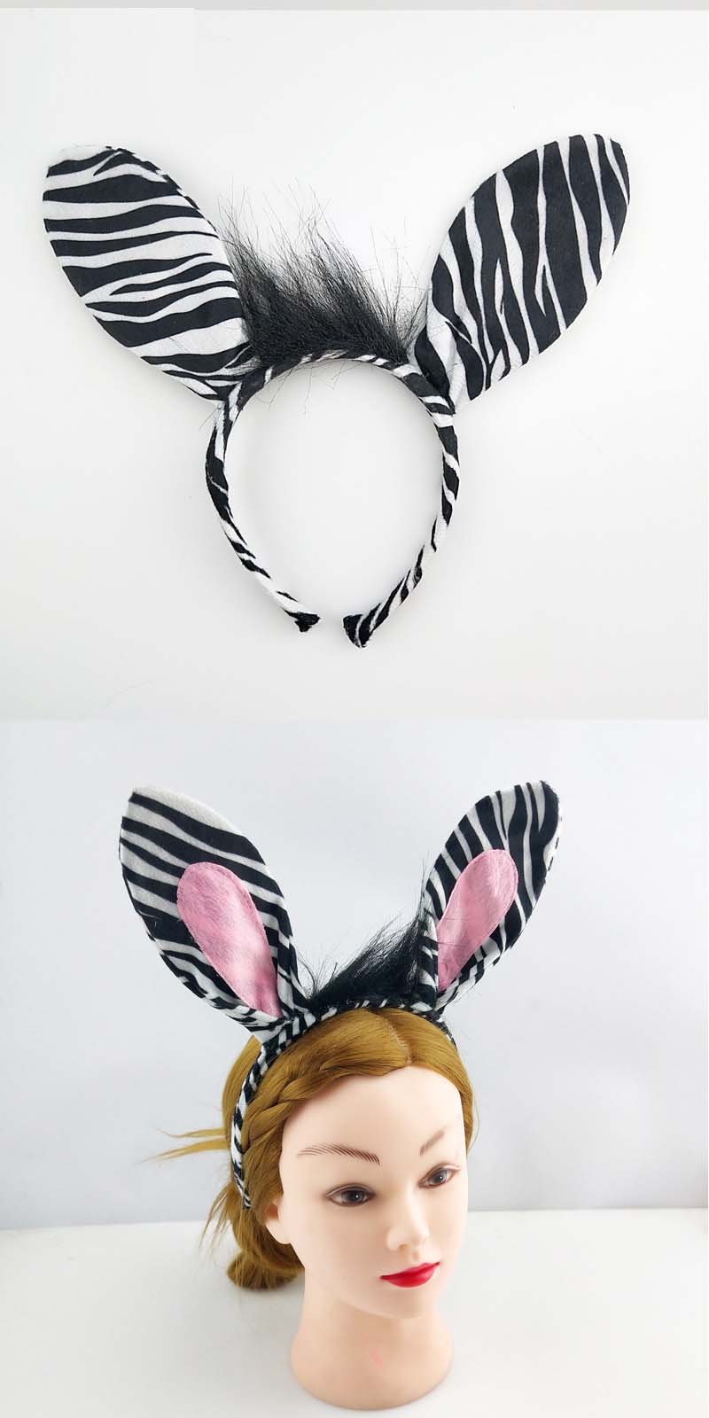 Party Boy Women Men Zebra Ear  - Men'S Grooming Tape avaliação e preço