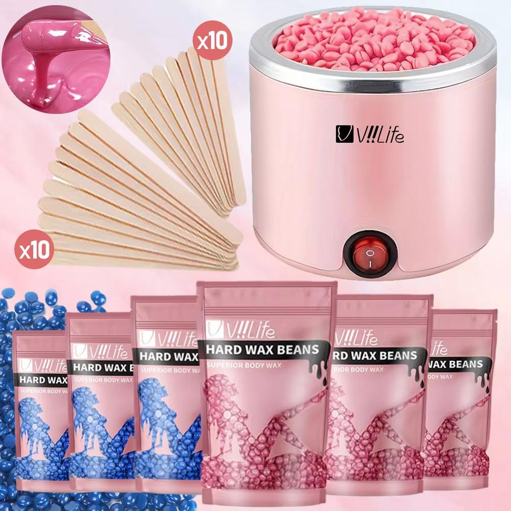 Painless Rose Waxing Set, Wax  - Hair Wax Stick avaliação e preço