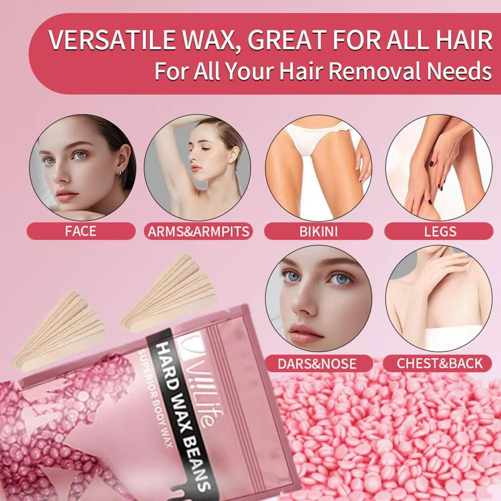 Painless Rose Waxing Set, Wax  - Hair Wax Stick avaliação e preço