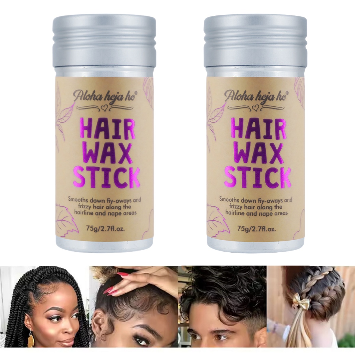 2/5Pcs Hair Styling Kit Wax St - Hair Wax Stick avaliação e preço