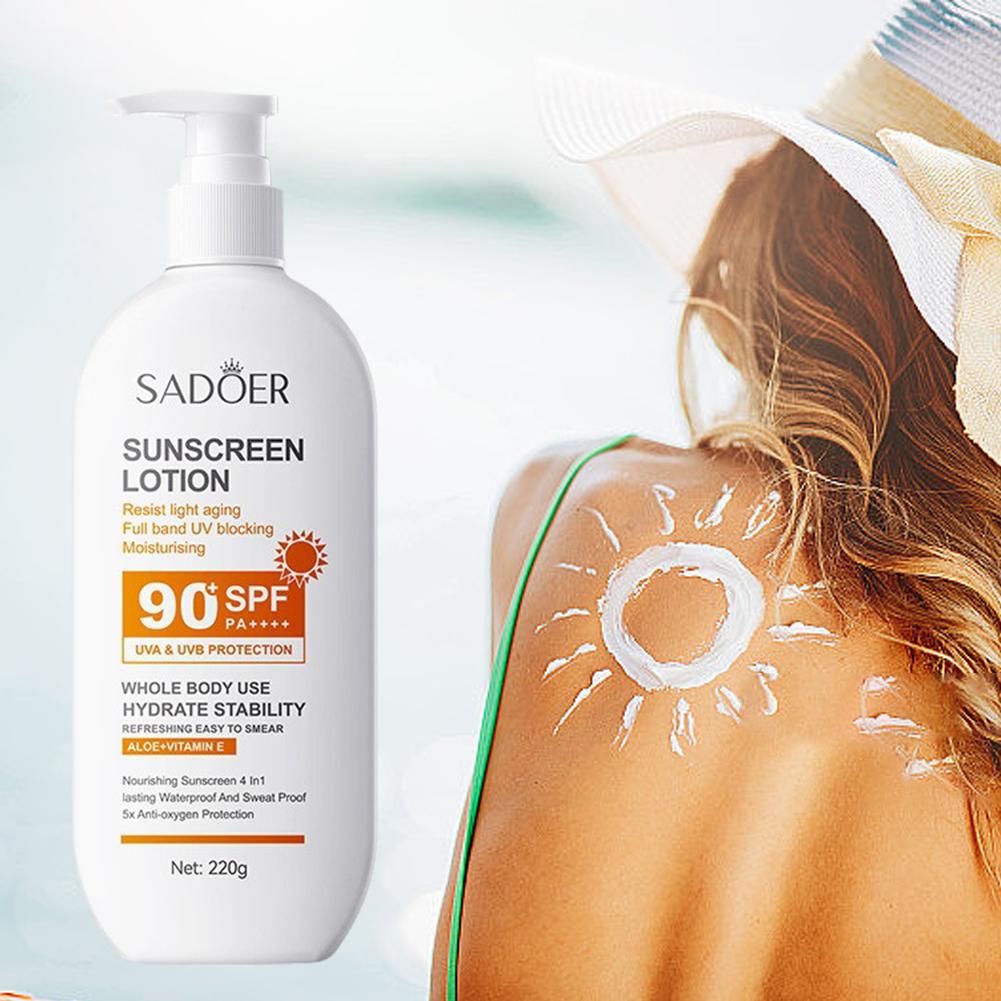 220g Sunscreen Cream SPF 90+ U - Face Moisturizer Spf avaliação e preço