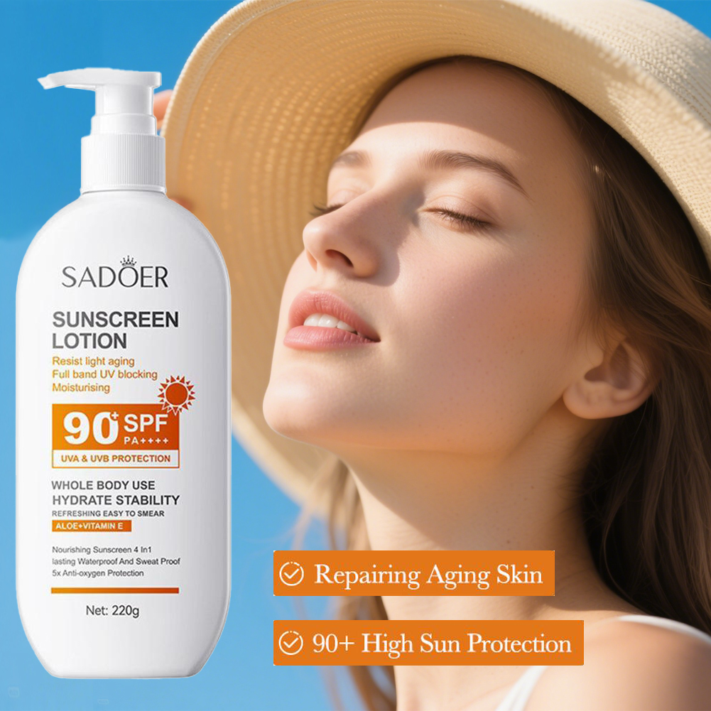 220g Sunscreen Cream SPF 90+ U - Face Moisturizer Spf avaliação e preço