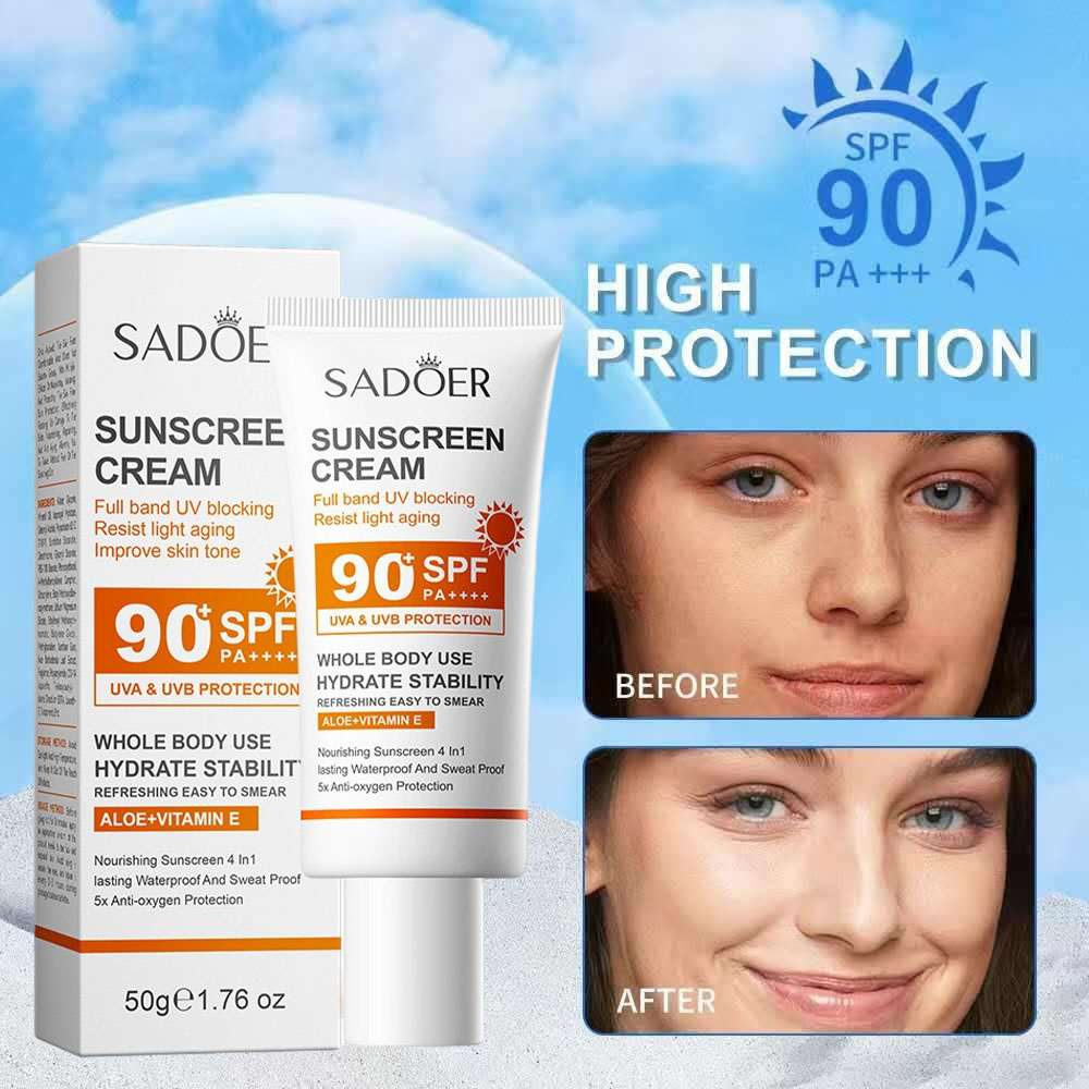 Sadoer Sunscreen Cream With Hi - Face Moisturizer Spf avaliação e preço