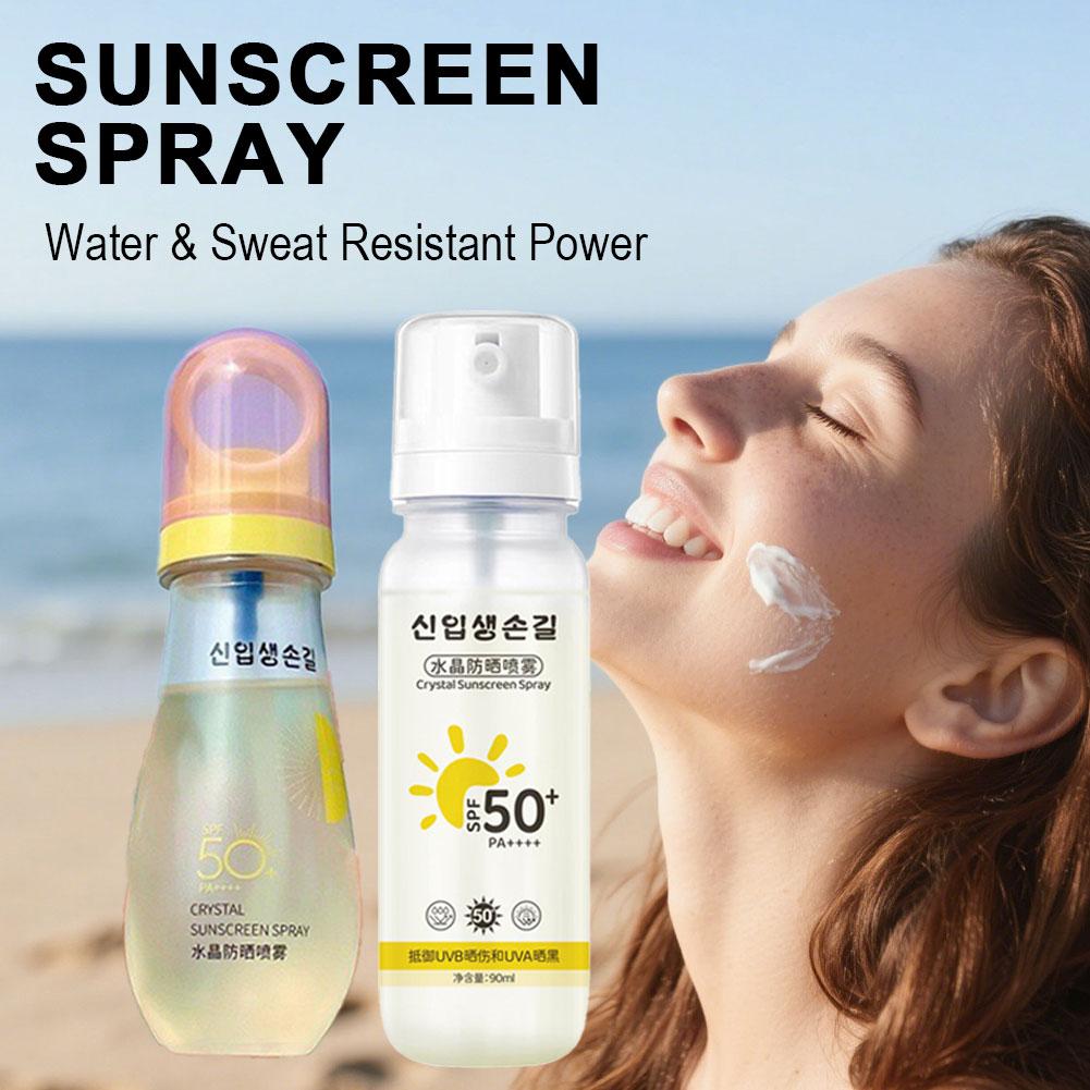 Korean Spf 50+ Sunscreen Spray - Face Moisturizer Spf avaliação e preço