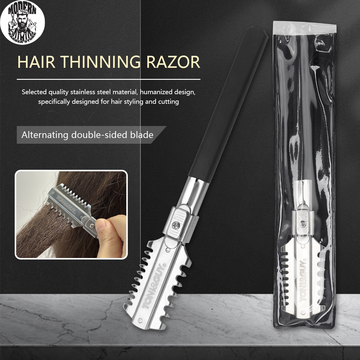 Salon Double-Edge Shaving Hair - Men'S Grooming Tape avaliação e preço
