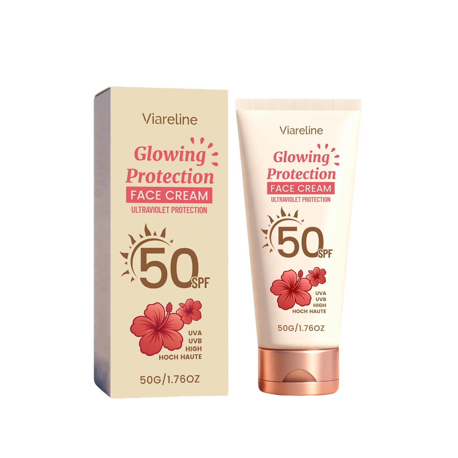 Viareline Facial Body Sunscree - Face Moisturizer Spf avaliação e preço