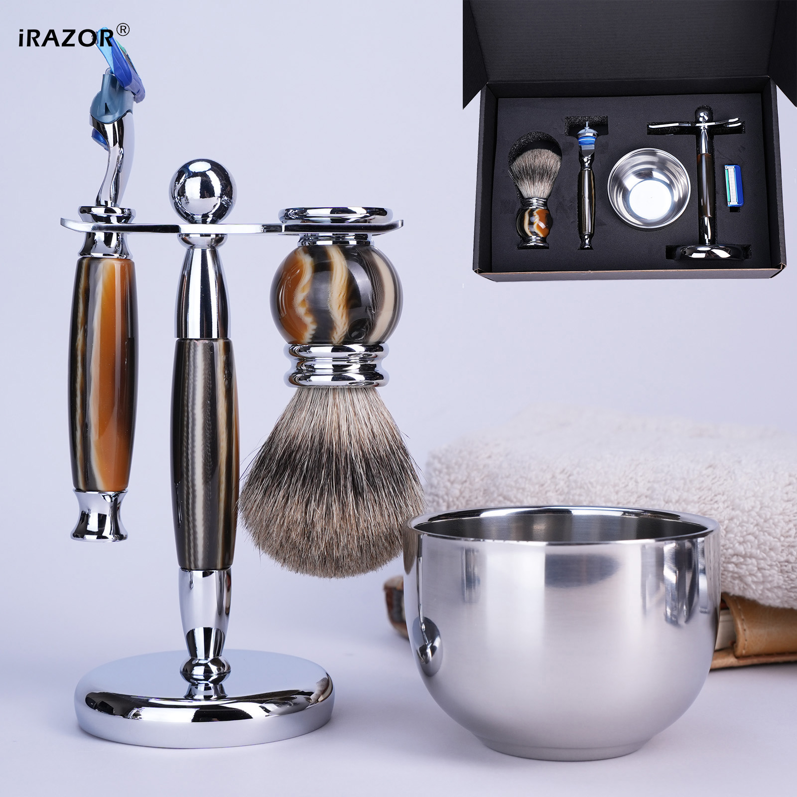 iRAZOR Luxury 5-Blade F5 Fusio - Men'S Grooming Blade avaliação e preço