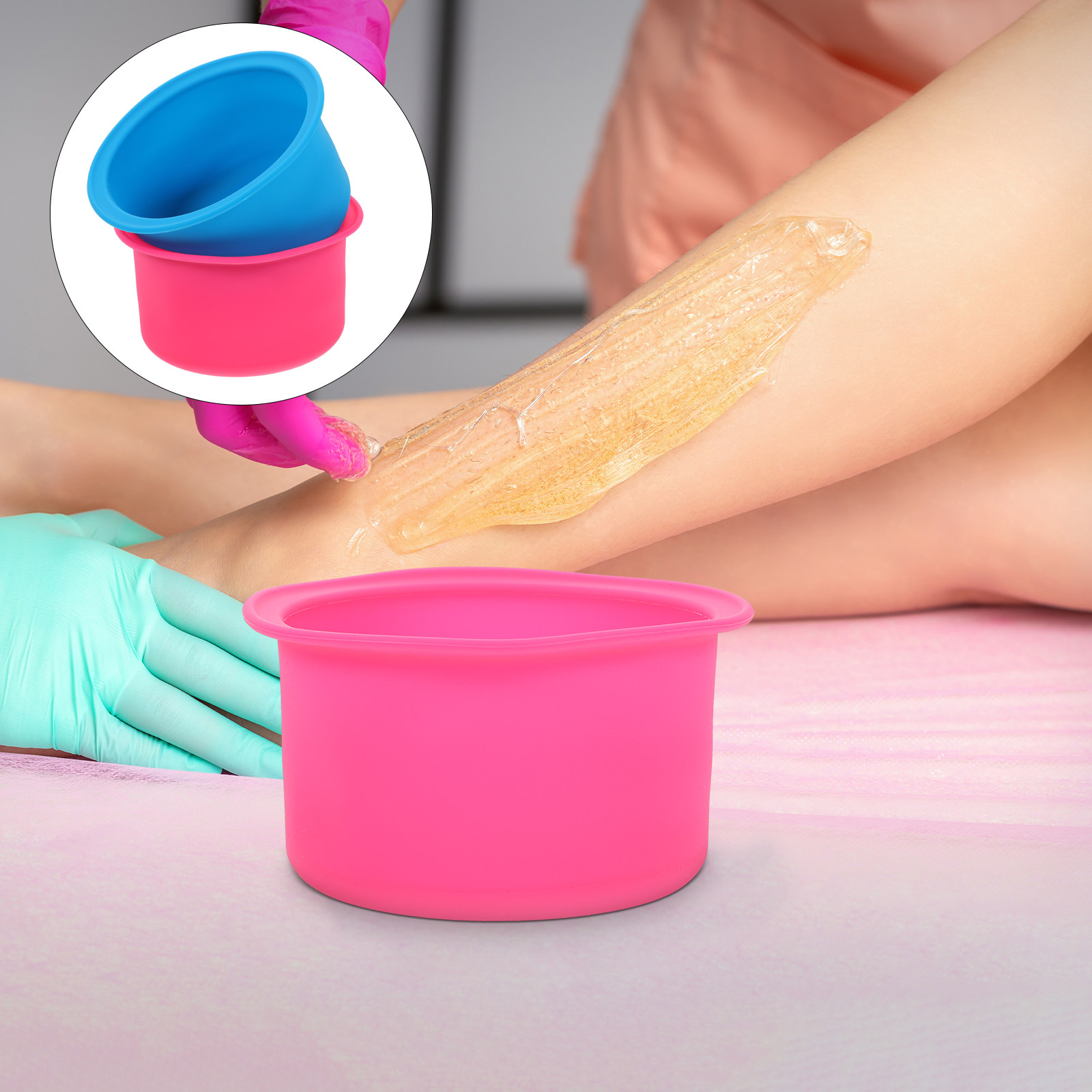 2Pcs Non-Stick Silicone Wax Me - Hair Wax Stick avaliação e preço