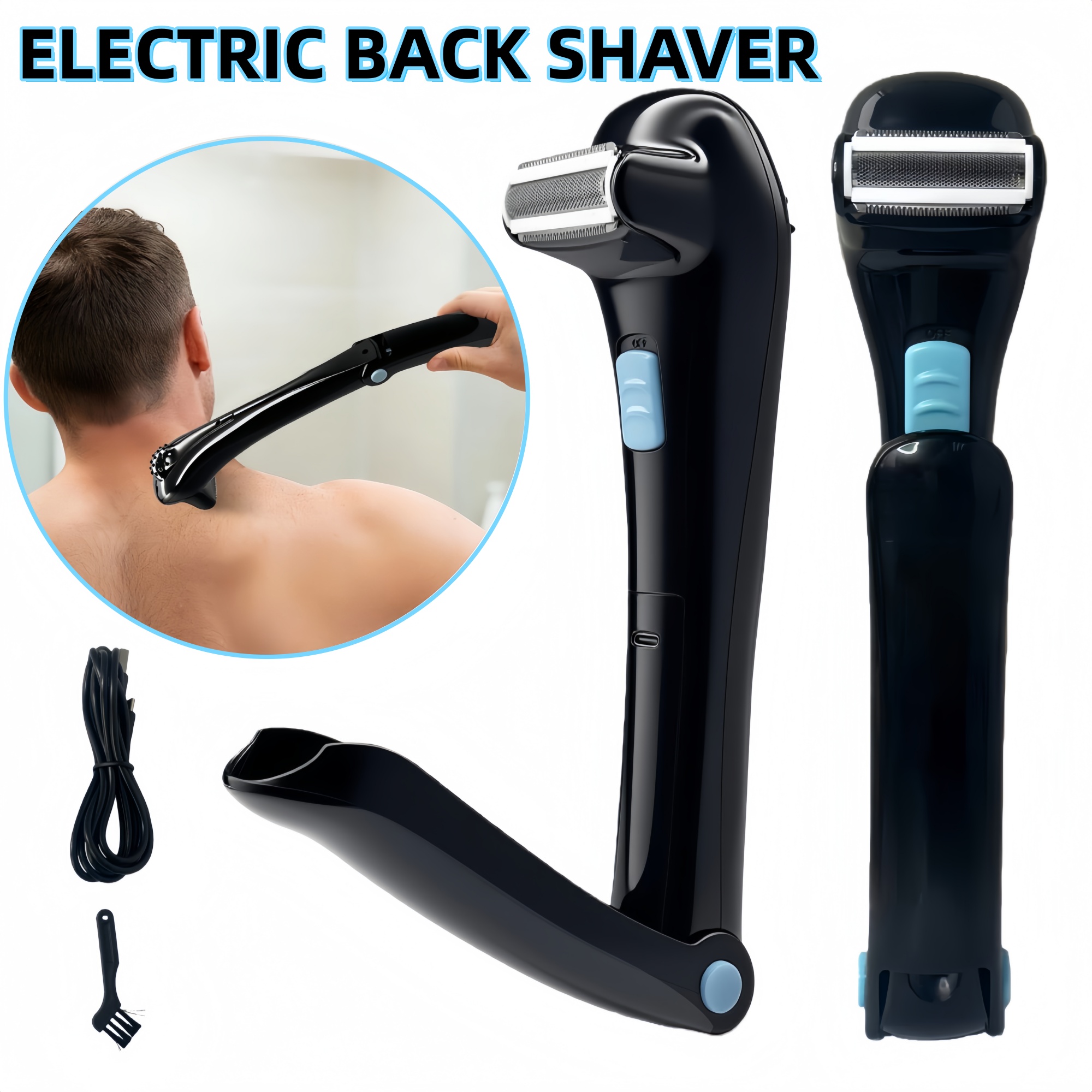 Rechargeable Electric Back Sha - Men'S Grooming Blade avaliação e preço