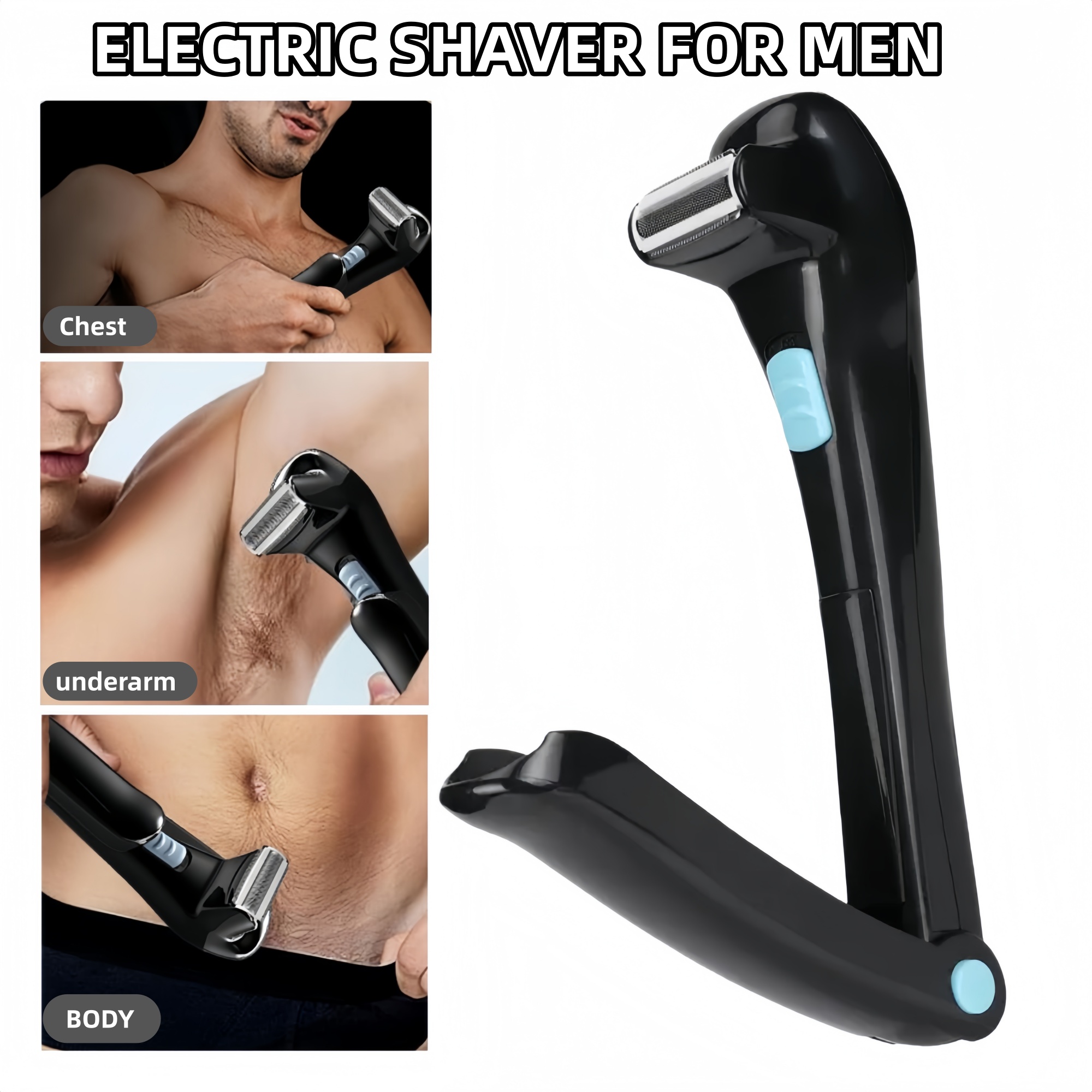 Rechargeable Electric Back Sha - Men'S Grooming Blade avaliação e preço