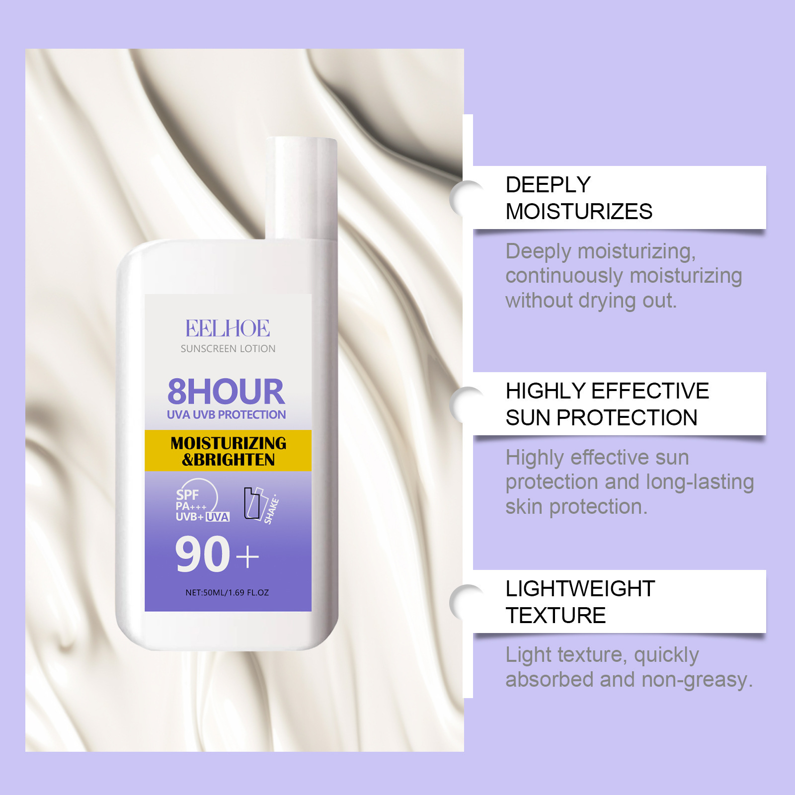Sunscreen Cream Spf 90+ UV Pro - Face Moisturizer Spf avaliação e preço