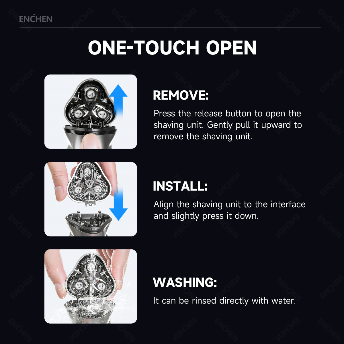 ENCHEN Blackstone's Replacemen - Men'S Grooming Trimmer avaliação e preço