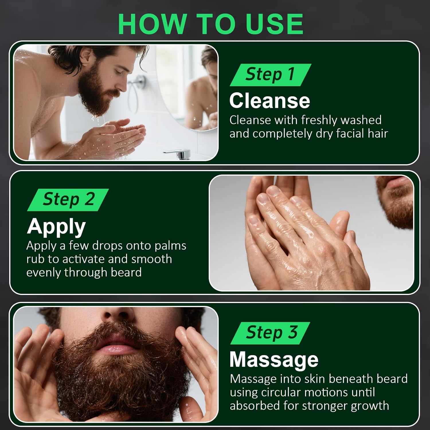 30ml Beard Growth Oil Serum Fo - Men'S Grooming Oil avaliação e preço