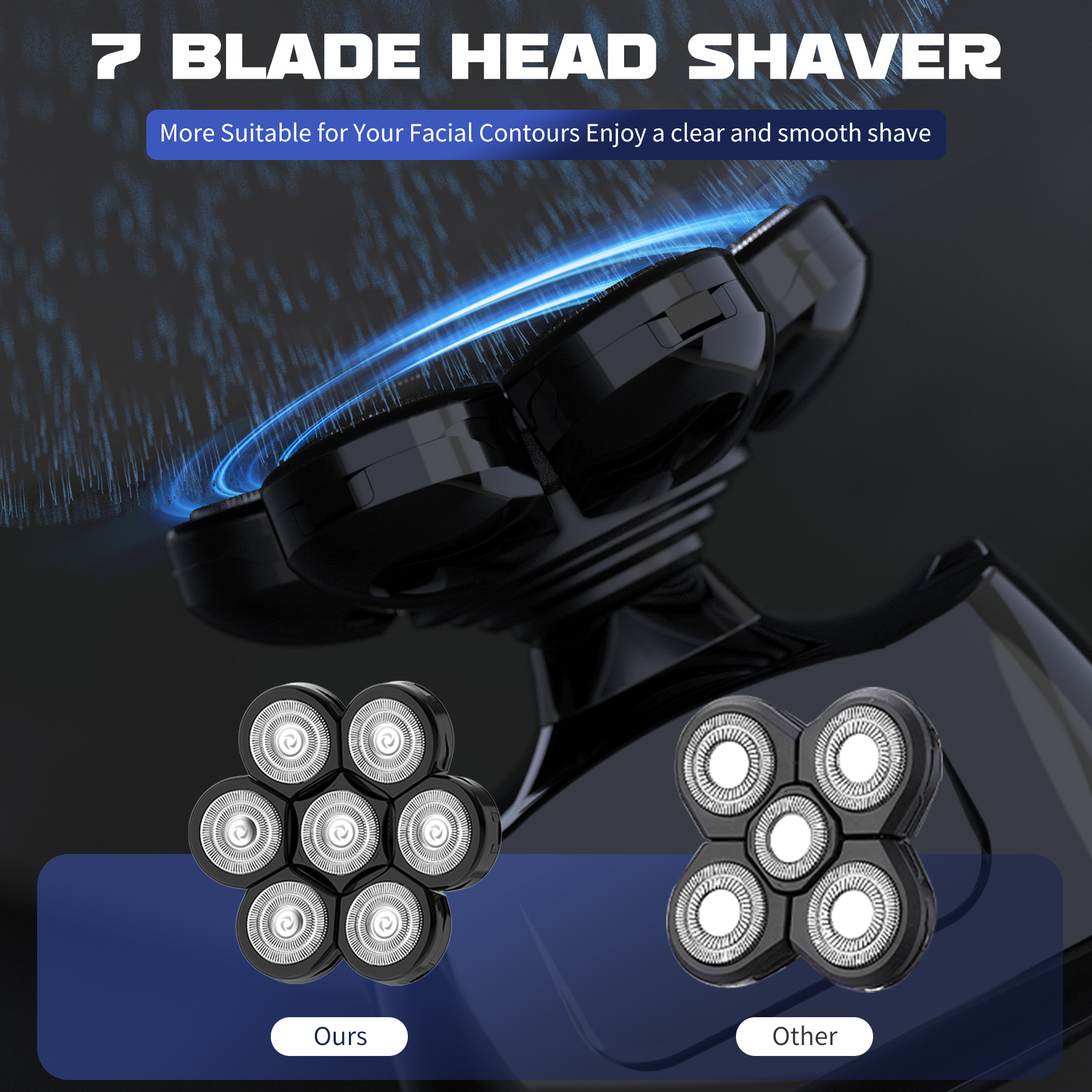 SEJOY Multifunctional 7D Head  - Men'S Grooming Blade avaliação e preço